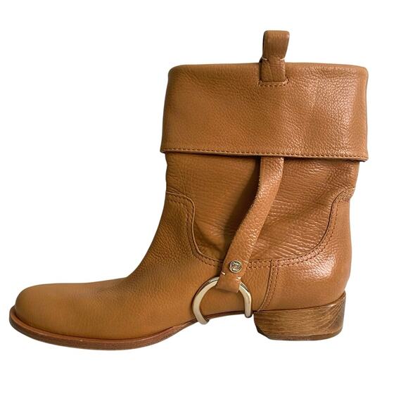 NWT CELINE Boho Equestrian Leather Buckle Boots MADE IN ITALY  SIZE 10 - Picture 11 of 16